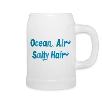Ocean Air Salty Hair - Beer Mug - white - Right
