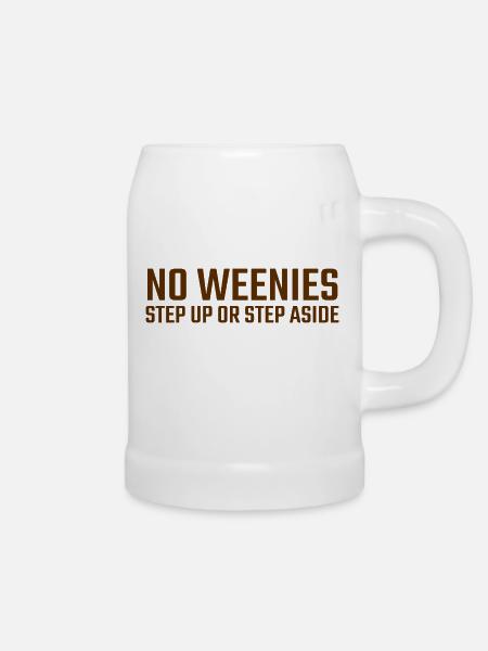 Keine Weenies (dunkel) - Bierkrug - Weiß