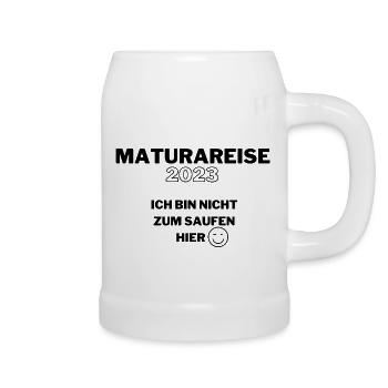 Matura Reise 2023 - Bierkrug - Weiß - Rechts