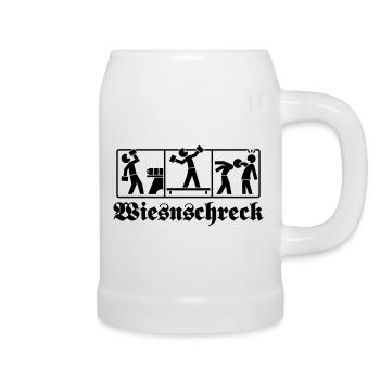 Wiesnschreck Piktogramm - Bierkrug - Weiß - Rechts