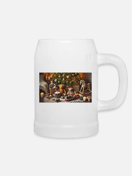 Weihnachtszauber - Bierkrug - Weiß
