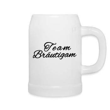 Team Bräutigam - Bierkrug - Weiß - Rechts
