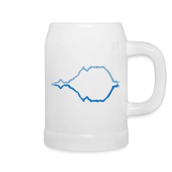 Grimming mirrored - Beer Mug - white - Right
