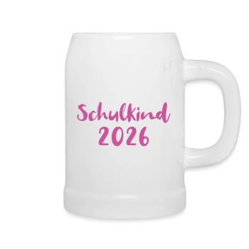 Schulkind 2026 - Bierkrug - Weiß - Rechts