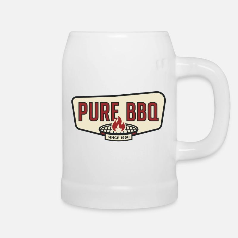 Pur Barbecue Rétro Pitmaster Grillade - Chope en céramique - blanc