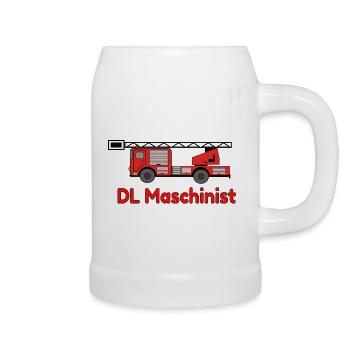 DL Machinist Fire Truck Turntable Ladder - Beer Mug - white - Right