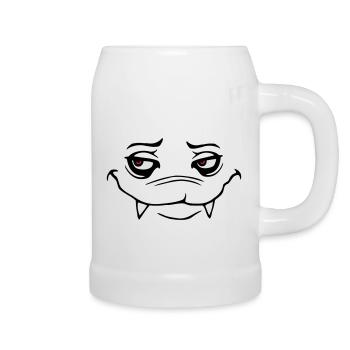 monster - Bierkrug - Weiß - Rechts