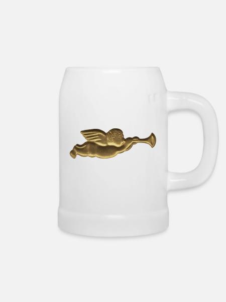 Engel - Bierkrug - Weiß