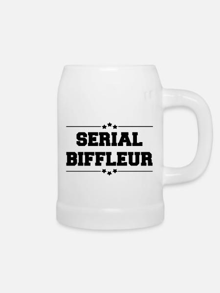 SERIEN BIFFLEUR - Bierkrug - Weiß