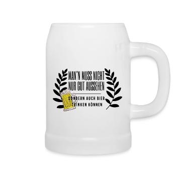 Bier her... - Bierkrug - Weiß - Rechts