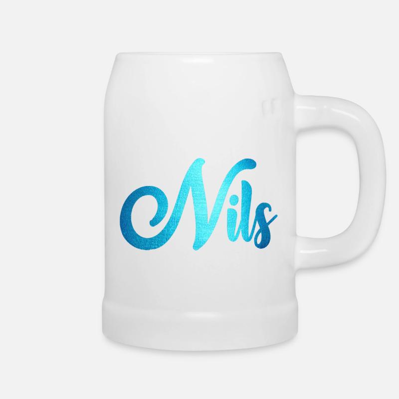 Nils - Bierkrug - Weiß