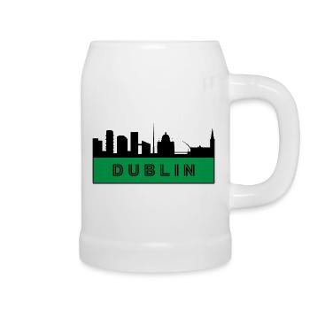 City of Dublin - Ireland - Beer Mug - white - Right
