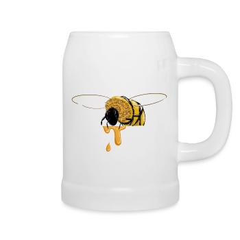 Protéger les abeilles - Chope en céramique - blanc - Droite