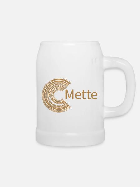Für Mette - Bierkrug - Weiß