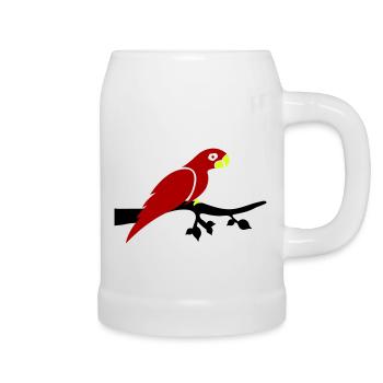 Parrot Branch - Beer Mug - white - Right