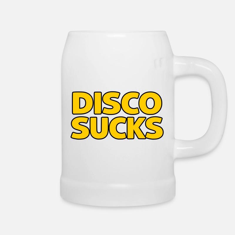 Disco ist - Bierkrug - Weiß
