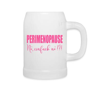 Perimenopause Frauen Stimmung - Bierkrug - Weiß - Rechts
