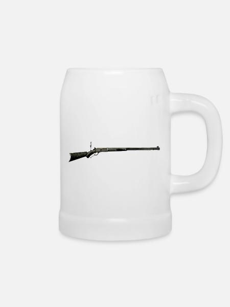Waffe - Bierkrug - Weiß