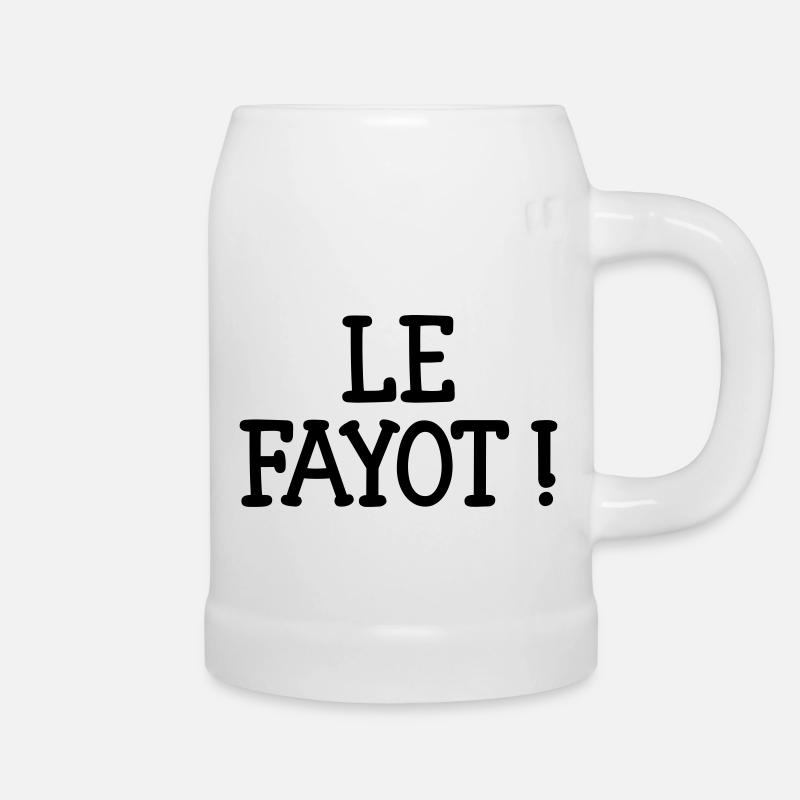 Le Fayot ! - Beer Mug - white