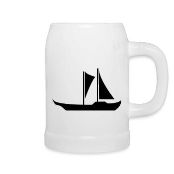boot - Bierkrug - Weiß - Rechts