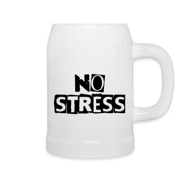 No stress - Beer Mug - white - Right