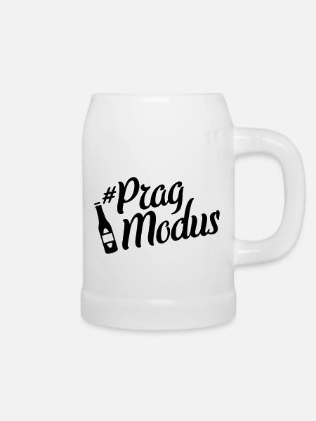 prag beer modus - Bierkrug - Weiß