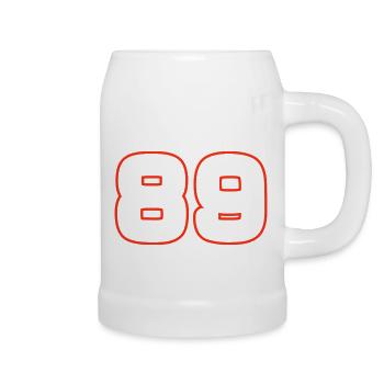 89 Number Symbol - Beer Mug - white - Right