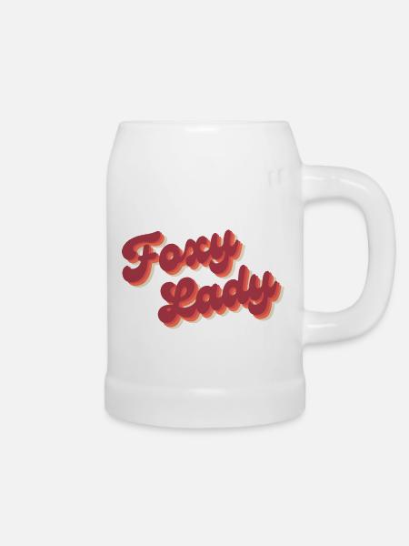 Foxy Dame - Bierkrug - Weiß