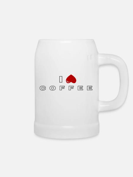 Ich hasse Kaffee - Bierkrug - Weiß