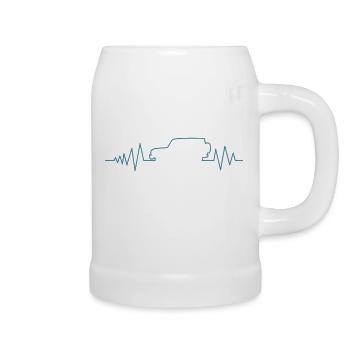 Classe G Heartbeat - Chope en céramique - blanc - Droite