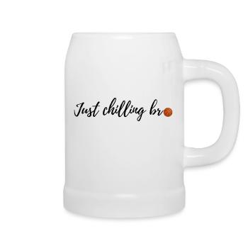 Just chilling bro - Beer Mug - white - Right