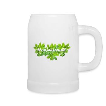Hopfenfreund Bier Biertrinker unterhopft - Bierkrug - Weiß - Rechts