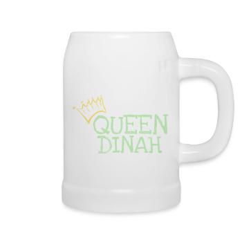 First name Dinah - Beer Mug - white - Right