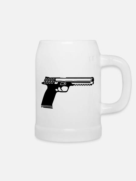 gun - Bierkrug - Weiß