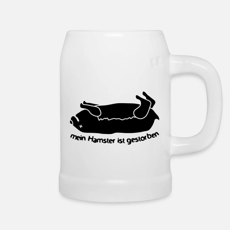 hamster mort - Chope en céramique - blanc