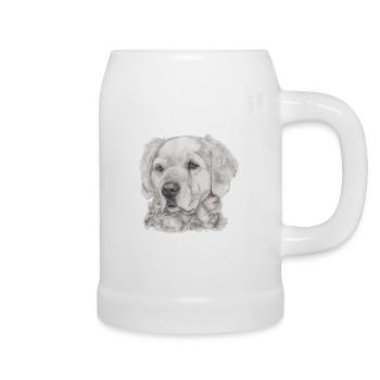Golden Retriever - Beer Mug - white - Right