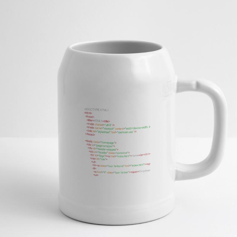 HTML5 code Beer Mug