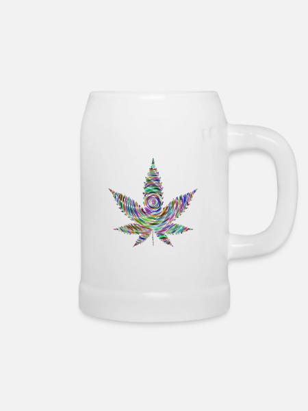 Marijuana - Bierkrug - Weiß