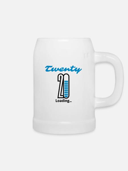 Twenty Loading... - Bierkrug - Weiß