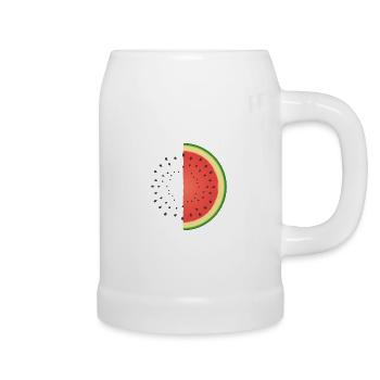 wassermelone - Bierkrug - Weiß - Rechts