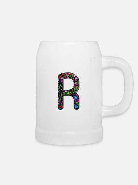 R - Bierkrug - Weiß