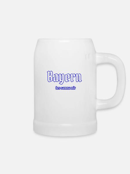Bayern - des samma mir - Bierkrug - Weiß