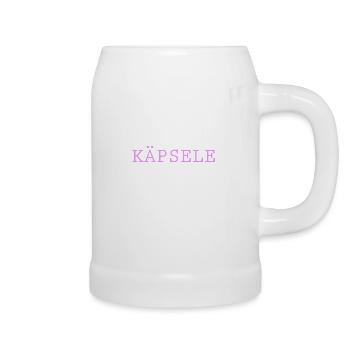 Käpsele | Schwäbisch Schwabe Württemberg Geschenk - Bierkrug - Weiß - Rechts