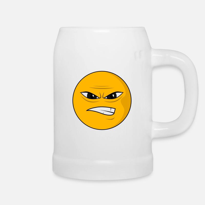 Bad Emoji - Bierkrug - Weiß
