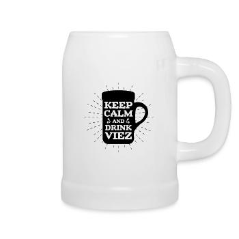 Viez Porz Trier Alkohol Spruch Lustig Geschenk - Bierkrug - Weiß - Rechts