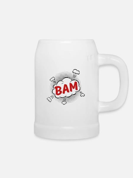 Bam - Bierkrug - Weiß