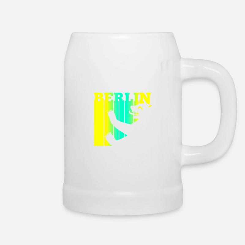 Ours de Berlin - Chope en céramique - blanc