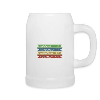 Ich spare für den Führerschein - Bierkrug - Weiß - Rechts