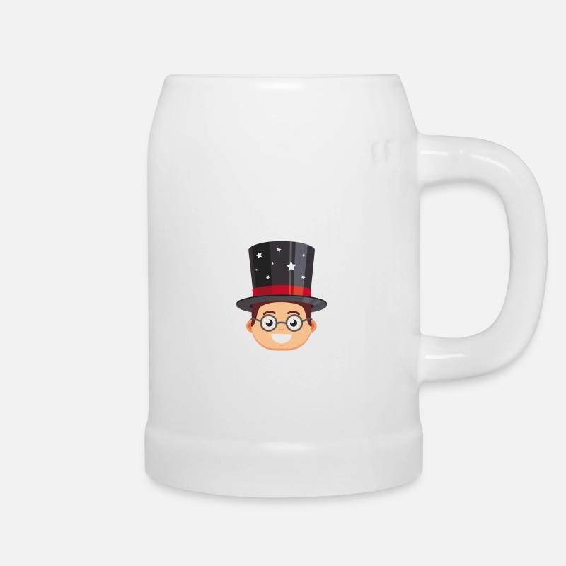 Zauberer Zaubern Junge - Bierkrug - Weiß