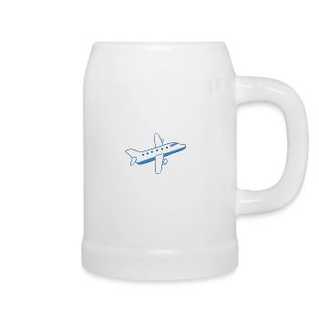 Airplane Plane - Bierkrug - Weiß - Rechts